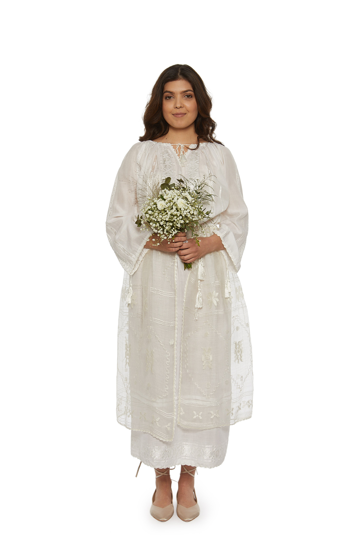 Rochie de mireasă din borangic - RM6