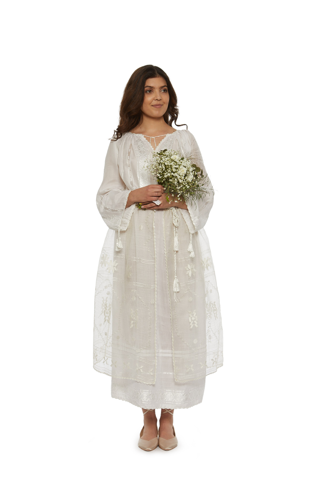 Rochie de mireasă din borangic - RM6